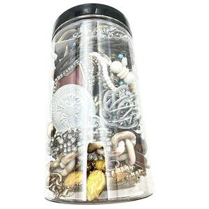 Mystery Jewelry Jar #1875 Wearable Quality Pieces 2lbs Necklace Bracelet Earring